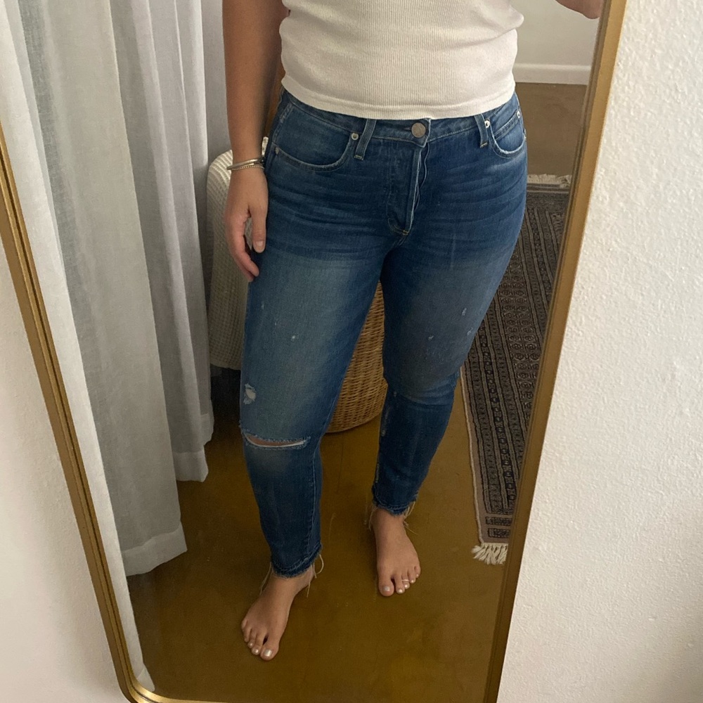 AMO Dark Blue Skinny Jeans